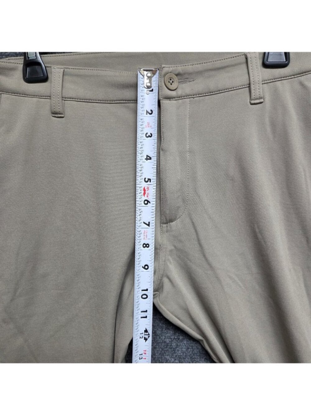 Into The AM All Day Pants Men 34x28 Brown Tapered Fit Stretch Chino Casual - Picture 6 of 12
